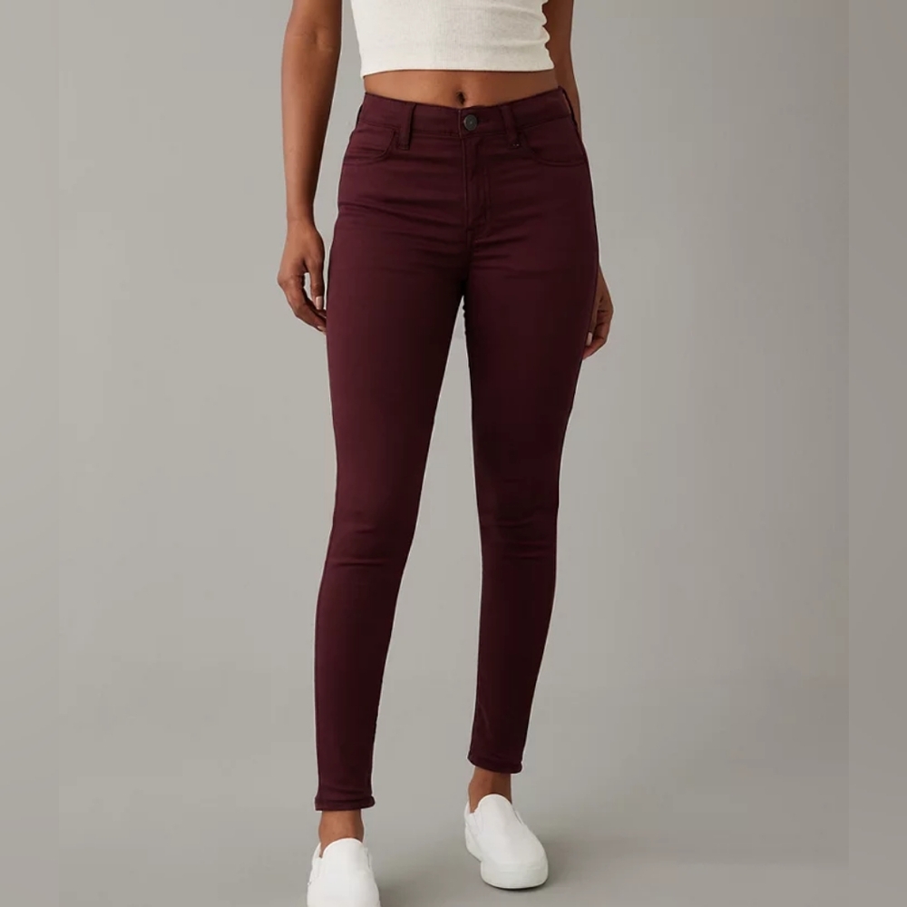 AE button fly jeggings